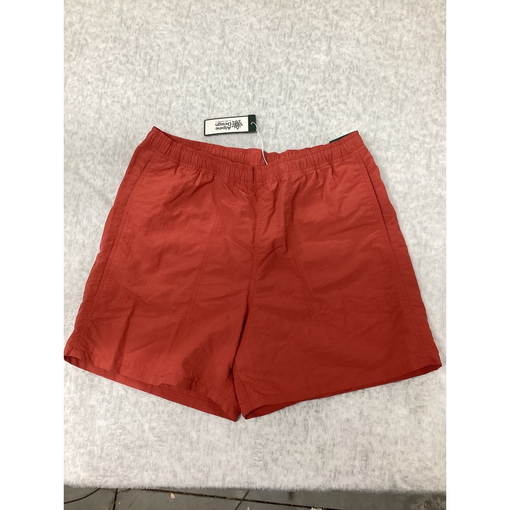 Alpine Design Mens 5" Pull-On Shorts Antique Rosewood ADM24803 Medium NWT